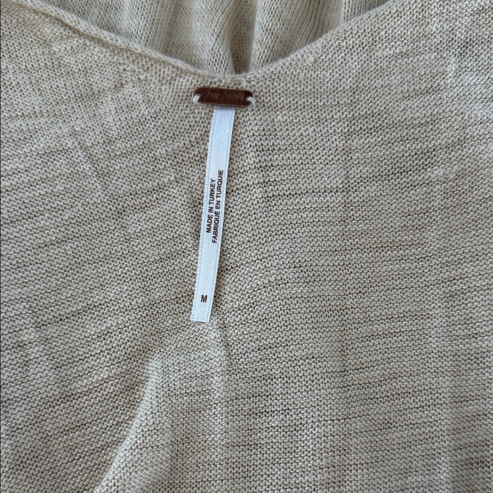 Free People Beige Knit Mini Slip Dress - Picture 3 of 5